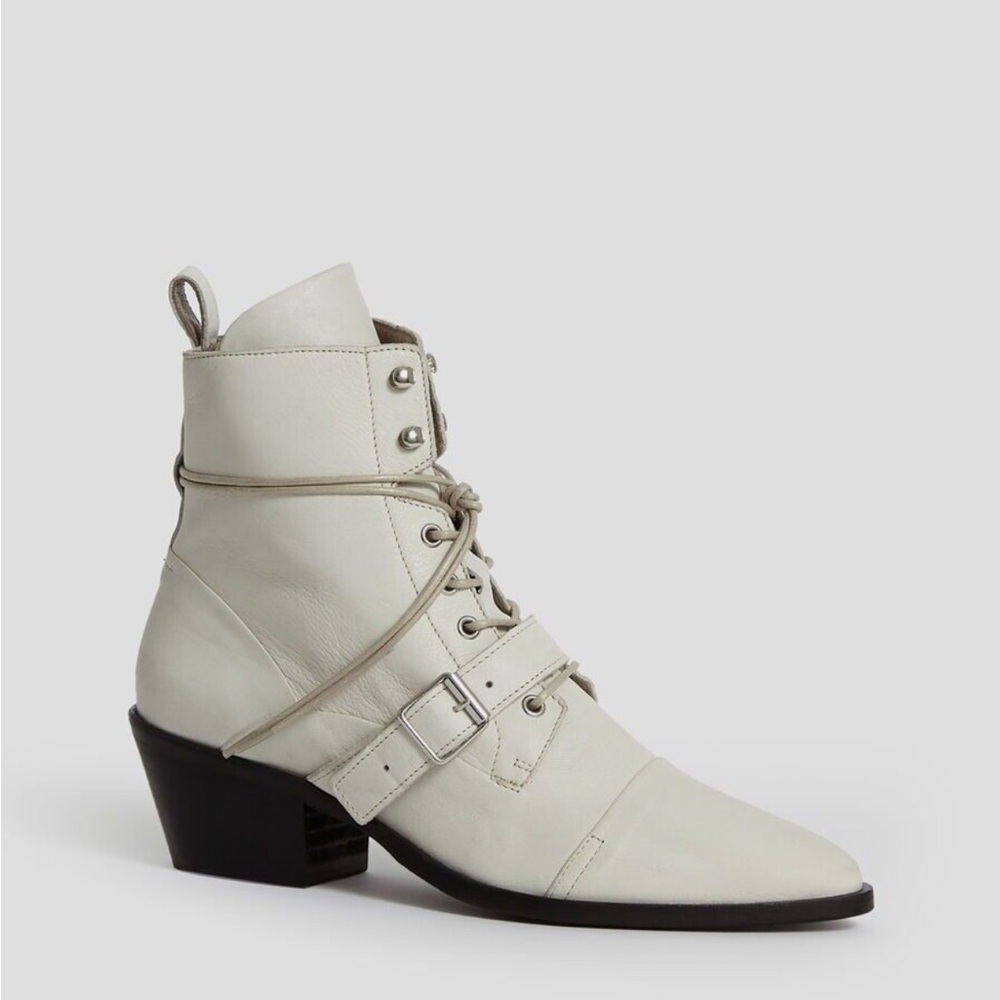 AllSaints Women’s Katy Ankle Boots Bone White 40